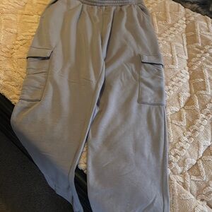 Neutral Cargo Sweatpants